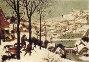BRUEGHEL, Pieter the Younger The Hunters in the Snow USA oil painting artist